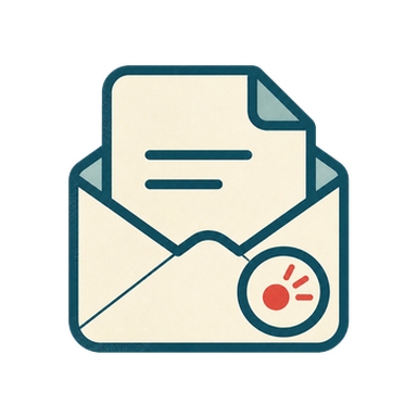 Enveloppe contenant le message locataire